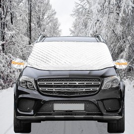 FENGSHENG-SHOP Windscreen Covers Frost, Car Windscreen Cover for Winter, Magnetic Car Windshield Cover Car Snow Cover, Snow Ice Frost Sun Dust Water Protective Front Window Cover for Cars SUVs