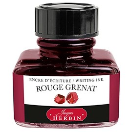 Jacques Herbin 13029T - 30ml Bottle of Ink for Fountain Pens and Rollerball Pens - Rouge Grenat