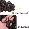 Lanse Gogo Curl Crochet Hair 14 Inch 8 Packs Ocean