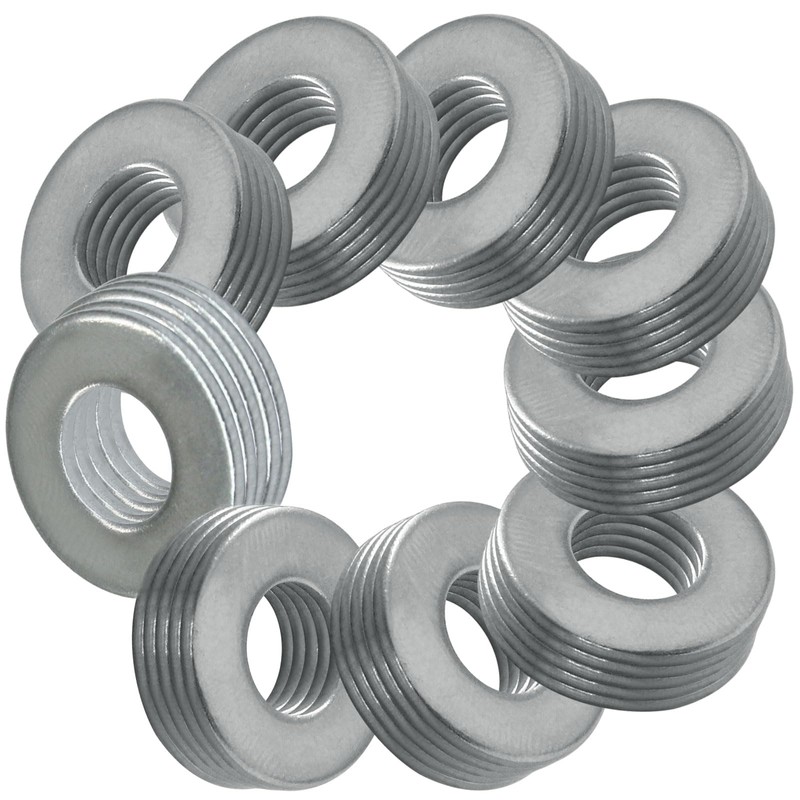 Luomorgo 1/4" Stainless Steel 304 Flat Washers, 5/8" Outside Diameter,