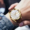 OLEVS Mens Watches-Chronograph Fashion Casual Analog Quartz Watch Waterproof, Dress