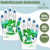 Hand Reflex Zone Gloves for Hand Reflexology Massage German Lettering