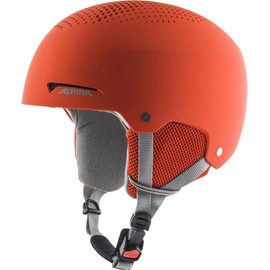 ALPINA ZUPO - Safe, Shock-Absorbing, Ventilated & Impact-Resistant Ski Helmet for Children, Pumpkin Orange Matt, 48-52 cm