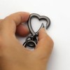 [FUSSED] 2pcs Heart Swivel Spring Clasp Carabiner Buckle Metal Spring