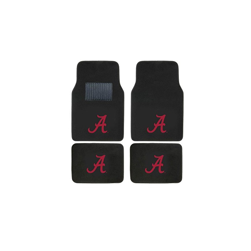 Alabama Crimson Tide 4 Pc Carpet Floor Mats