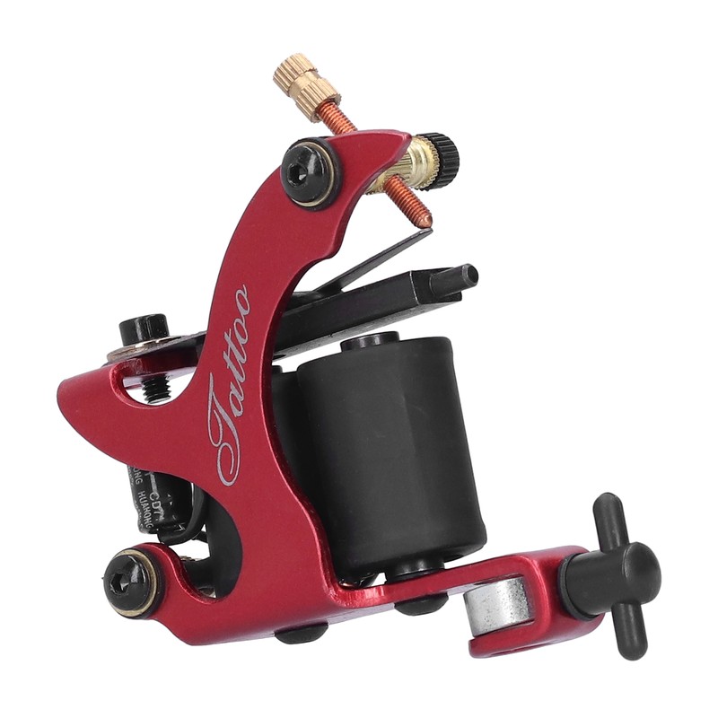 Red Portable Alloy Coil Tattoo Machine Casting Beginner Tattooist Tattoo