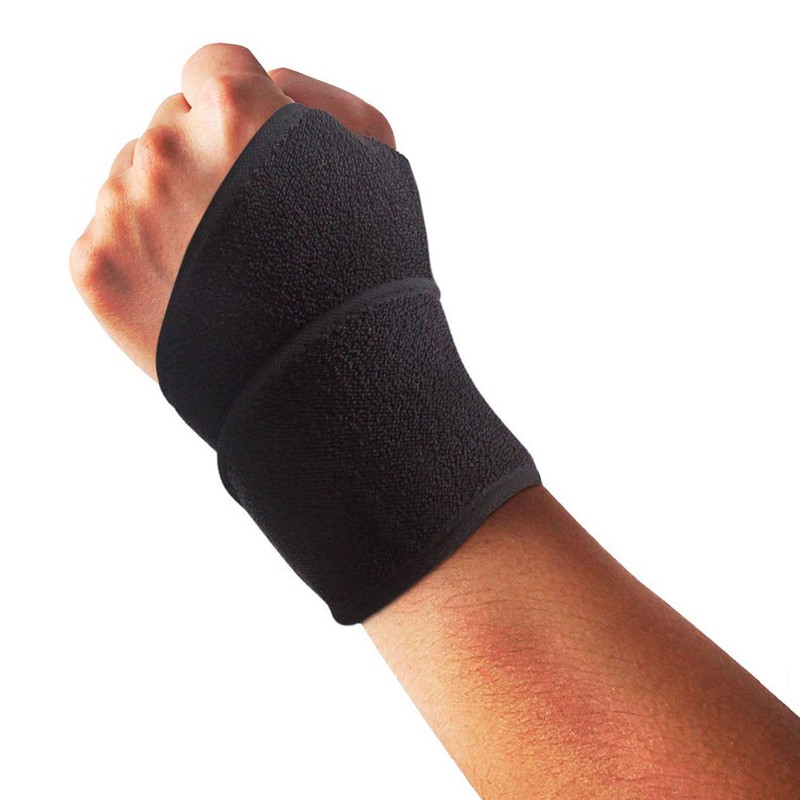 1 Pair Wrist Wraps with Thumb Eye and Velcro for
