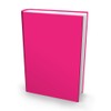 Book Sox Stretchable Book Cover: Jumbo Solid Pink. Fits Most