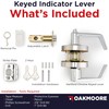 Keyed Entry Commercial Door Handle Chrome | Heavy Duty Commercial