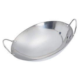 Angoily 9" Mini Wok Pre-Seasoned Cast Iron Wok Mini Wok Dishes Dual- handled Steel Wok For Stir-Fry, Soups and Pastas, Oven, Dishwasher and Microwave Safe