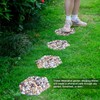 Qualdout River Rocks Stepping Stones Pavers Outdoor for Garden Walkway,