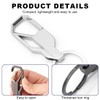 MOLIMOLI Carabiner Key Ring Set with 2 Sturdy Key Rings