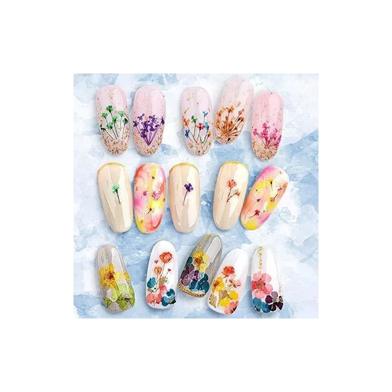 Ywli Flores Secas Para Decoracion De Uñas 324 Piezas Manicura