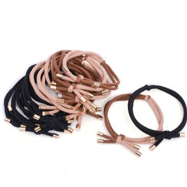 Bianhuan Women’s Hair Elastics, for Adults, Simple Hair Accessories, Updo, Elegant, Office, Gift, Set of 20