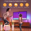 Portable Bluetooth Karaoke Machine with 2 Microphones and Dynamic Lights