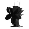 Stove Fan Heat Powered Low Noise Aluminium Alloy 5 Blade