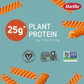 Barilla Red Lentil Rotini Pasta, 8.8 oz (Pack of 10) - Vegan, Gluten Free, Non GMO & Kosher - Made with Plant Based Protein