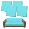 4-Pack Outdoor Cushion Covers, Stretch Patio Cushion Replacement Slipcovers for