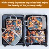 4-Piece Compression Packing Cubes - Polyester Luggage Organizer Set, Breathable