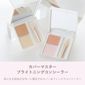 Wonjungyo Covermaster Brightening Concealer/Concealer Palette Skin Trouble Cream Powder (02 Peach Yellow, 2 oz (58.6g)