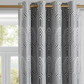 Dark Grey and Silvery 100% Blackout Curtains 120 Inch Length 2 Panels, Jacquard Thermal Insulated Noise Reducing Grommet Drapes for Bedroom Living Room, 2pcs, 52" W x 120" L