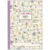 sansuta-文具 Snoopy Sugary Craft Notebook B5 grid Cream