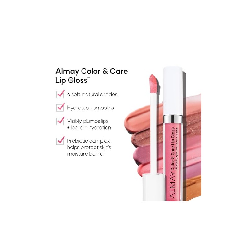 Brillo Labial Almay Color & Care Lip Gloss tono Rose
