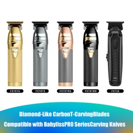 Replacement Blade for Trimmer Compatible with BaByliss PRO FX787 & FX726 (Gold)