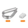 sourcing map Wire Rope Cable Thimble Kit for 2mm Dia
