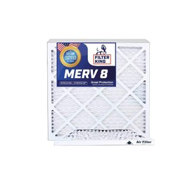 Filter King 17x21x1 Air Filters | 2 Pack | MERV 8 HVAC Pleated AC Furnace Filters | Actual Size 17x21x.75