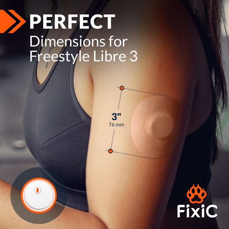 Fixic Libre 3 Sensor Covers - 25 Pack - Perfect
