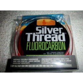 SILVER THREAD FLUOROCARBON LINE 200 YD ZFC600200 SILVER CLEAR 6LB TEST AU5201