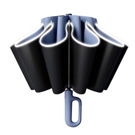 Automatic Open and Close Folding Umbrella, One-touch Folding Umbrella, Includes Carabiner Handle, Reverse Folding Type, For Both Sunny and Rainy Weather, Lightweight, UPF 50, UV Protection, Men's,