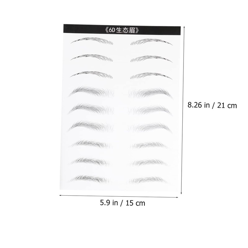 BIUDECO Simulated Eyebrow Stickers 3 Styles Mixed Pack Easy to