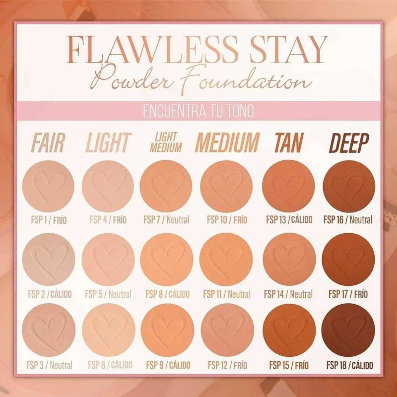 Base En Polvo Beauty Creations Flawless Stay - 100% Original