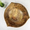 Large 29cm Hand-Carved Mango Wood Bowl – Natural Grain, Decorative