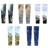 UPF50+ Cooling Breathable Long Arm Sleeves Outdoor Wave/XL