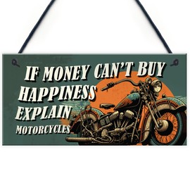 Red Ocean Novelty Motorcycle Gifts for Men and Women & Bikers - Funny Motorbike Signs - Perfect for Bikers, Riders, and Motorcycle Enthusiasts