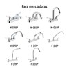 Foset Basic MM-700, Juego 2 manerales, lavabo, palanca