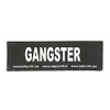 Interchangeable Patches, 1 pair, GANGSTER, Size: Small, Black