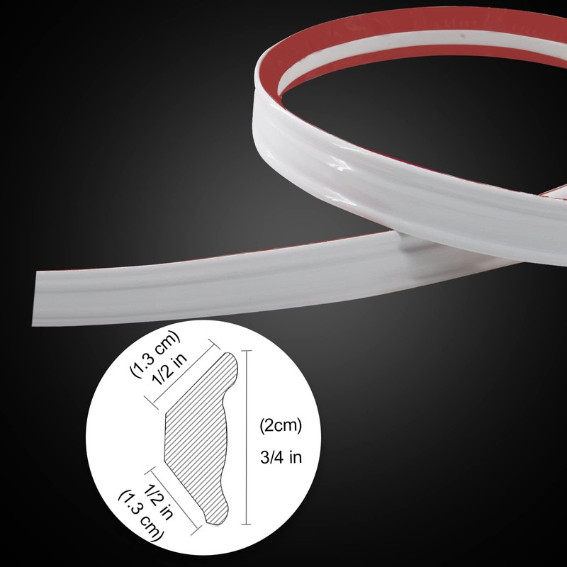NeatiEase Flexible Trim Caulk Strip, Peel and Stick Trim for