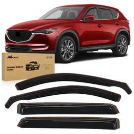 Nilight Window Rain Guards for CX-5 2017 2018 2019 2020 2021 2022 2023 2024 Window Deflectors, Vent Window Visors-4 Pieces