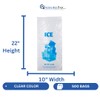 8LB Ice Storage Bags – 500 Bags - 10"x20" -