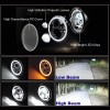 Unbranded 7" Inch LED Headlights + Smoke Tail Lights Combo