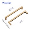 Ravinte Cabinet Handles Solid Slim Champagne Bronze 30 Pack 5