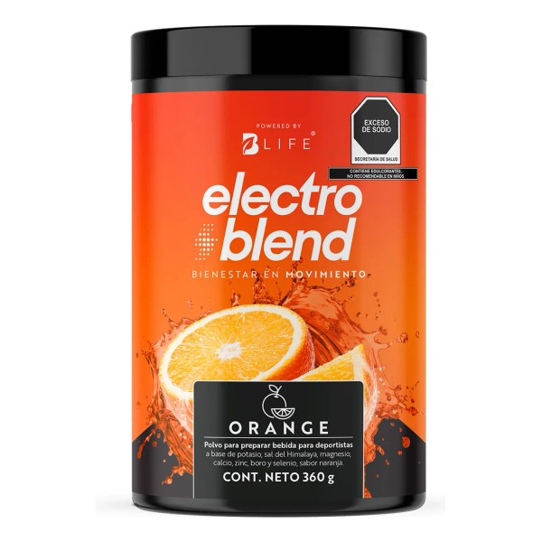 Bebida Hidratante En Polvo 360gr. Electroblend. B Life Sabor Orange