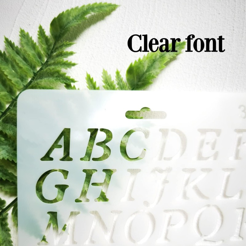 Alphabet Painting 4 PCS Assorted Styles Plastic Number and Letter