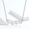 PAHALA 925 Sterling Silver Dog and Cat Paw Choker Footprint