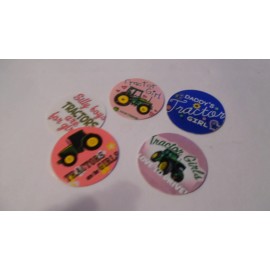 Unbranded Pre Cut One Inch Bottle Cap Images TRACTOR GIRL  Free Ship - photo, 40 images