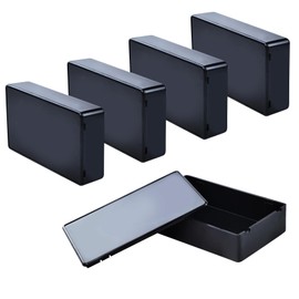 5 Stück Abzweigdose Wasserdicht IP65, Außen Elektronik Anschlussdose Verteilerdose Aufputz, Projekt Box Kunststoff Gehäuse Anschlusskasten Elektro Aufputzdose für DIY Stromabzweigdose 100x60x25mm